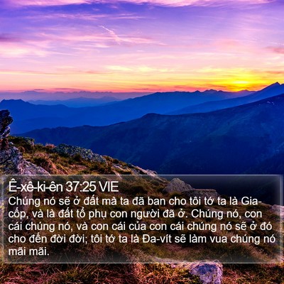 Ê-xê-ki-ên 37:25 VIE Bible Verse Image
