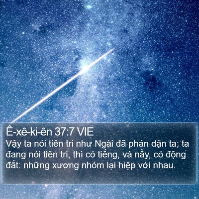 Ê-xê-ki-ên 37:7 VIE Bible Verse Image