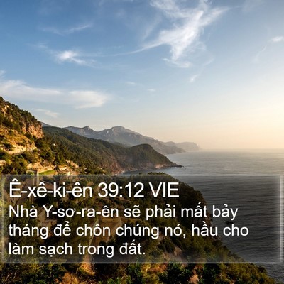Ê-xê-ki-ên 39:12 VIE Bible Verse Image