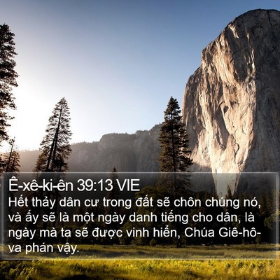 Ê-xê-ki-ên 39:13 VIE Bible Verse Image