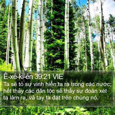 Ê-xê-ki-ên 39:21 VIE Bible Verse Image