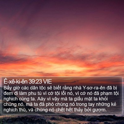 Ê-xê-ki-ên 39:23 VIE Bible Verse Image