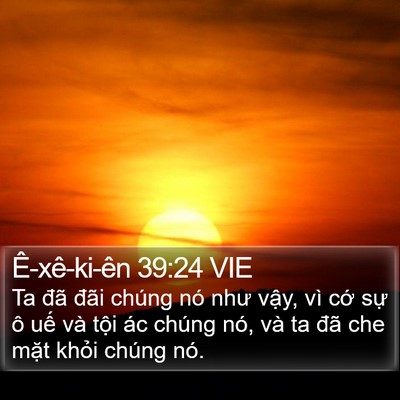 Ê-xê-ki-ên 39:24 VIE Bible Verse Image