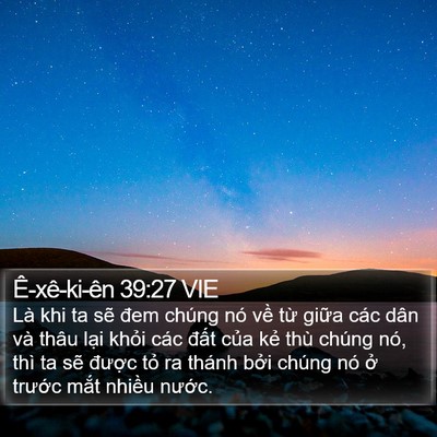 Ê-xê-ki-ên 39:27 VIE Bible Verse Image