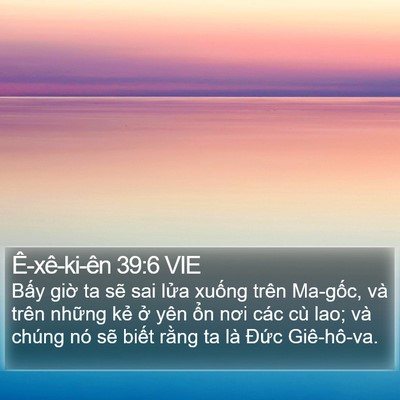 Ê-xê-ki-ên 39:6 VIE Bible Verse Image