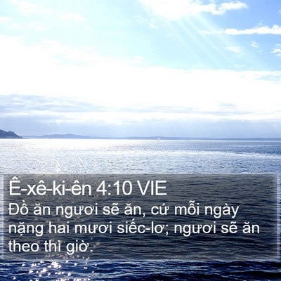 Ê-xê-ki-ên 4:10 VIE Bible Verse Image