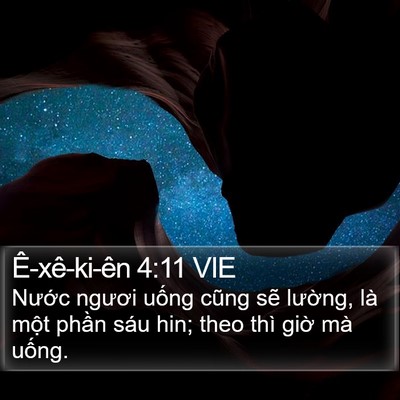 Ê-xê-ki-ên 4:11 VIE Bible Verse Image