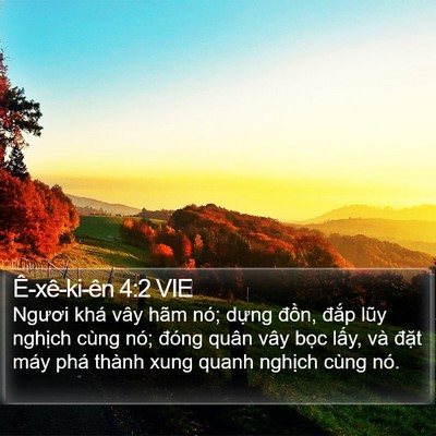 Ê-xê-ki-ên 4:2 VIE Bible Verse Image