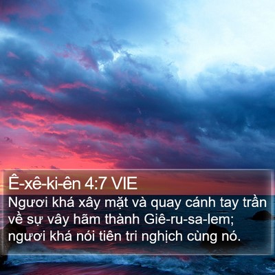 Ê-xê-ki-ên 4:7 VIE Bible Verse Image