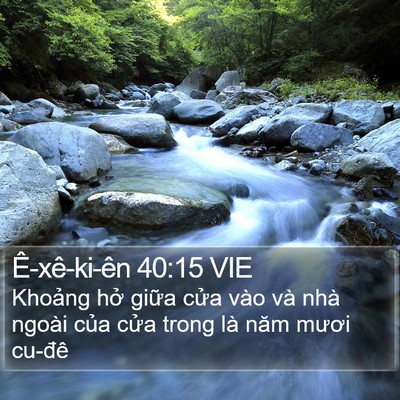 Ê-xê-ki-ên 40:15 VIE Bible Verse Image