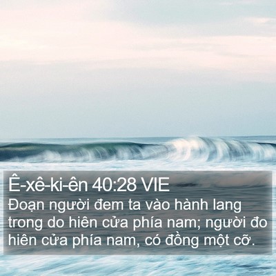 Ê-xê-ki-ên 40:28 VIE Bible Verse Image