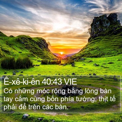 Ê-xê-ki-ên 40:43 VIE Bible Verse Image