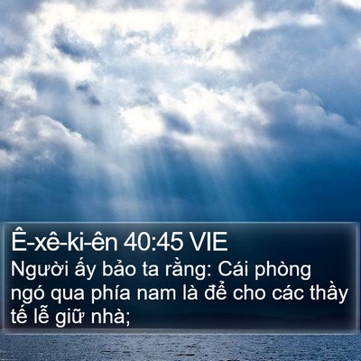 Ê-xê-ki-ên 40:45 VIE Bible Verse Image