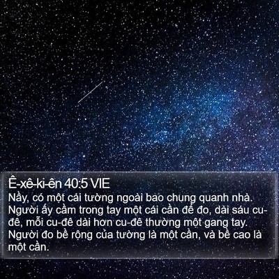 Ê-xê-ki-ên 40:5 VIE Bible Verse Image
