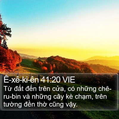 Ê-xê-ki-ên 41:20 VIE Bible Verse Image