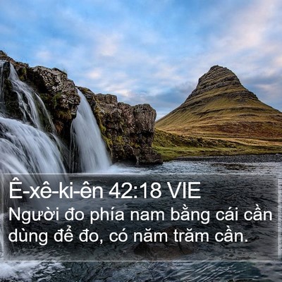 Ê-xê-ki-ên 42:18 VIE Bible Verse Image