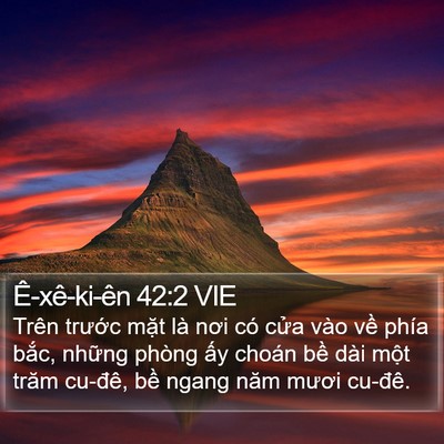 Ê-xê-ki-ên 42:2 VIE Bible Verse Image