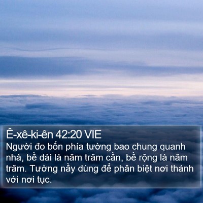 Ê-xê-ki-ên 42:20 VIE Bible Verse Image
