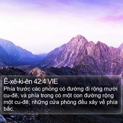 Ê-xê-ki-ên 42:4 VIE Bible Verse Image