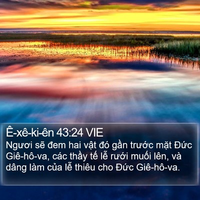 Ê-xê-ki-ên 43:24 VIE Bible Verse Image