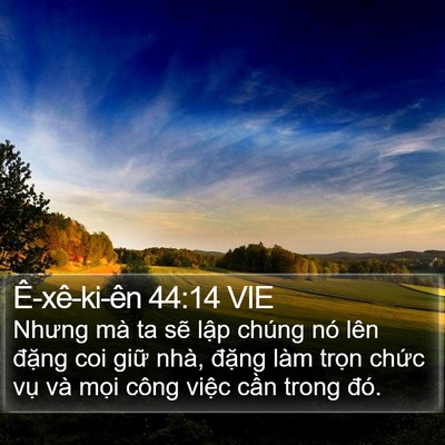 Ê-xê-ki-ên 44:14 VIE Bible Verse Image