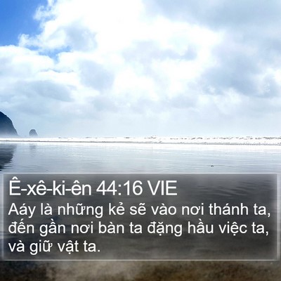 Ê-xê-ki-ên 44:16 VIE Bible Verse Image