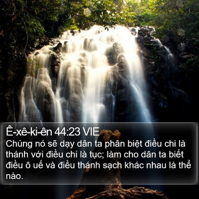 Ê-xê-ki-ên 44:23 VIE Bible Verse Image