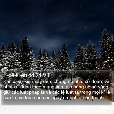 Ê-xê-ki-ên 44:24 VIE Bible Verse Image