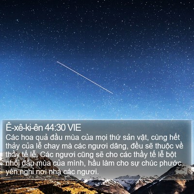 Ê-xê-ki-ên 44:30 VIE Bible Verse Image