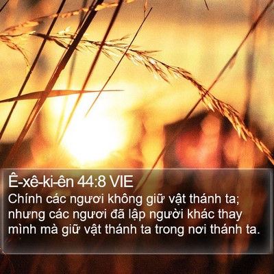 Ê-xê-ki-ên 44:8 VIE Bible Verse Image