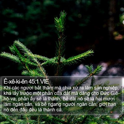 Ê-xê-ki-ên 45:1 VIE Bible Verse Image