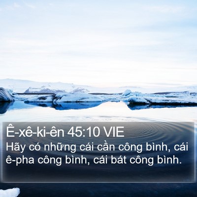 Ê-xê-ki-ên 45:10 VIE Bible Verse Image