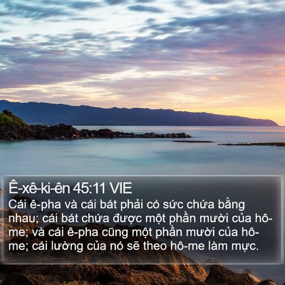 Ê-xê-ki-ên 45:11 VIE Bible Verse Image