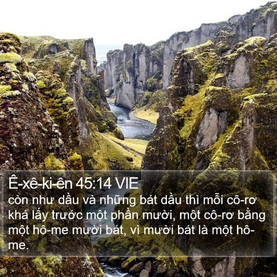 Ê-xê-ki-ên 45:14 VIE Bible Verse Image