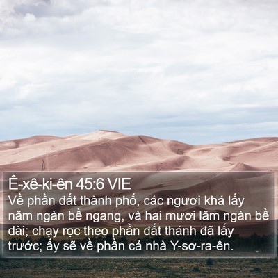 Ê-xê-ki-ên 45:6 VIE Bible Verse Image