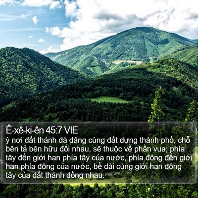 Ê-xê-ki-ên 45:7 VIE Bible Verse Image