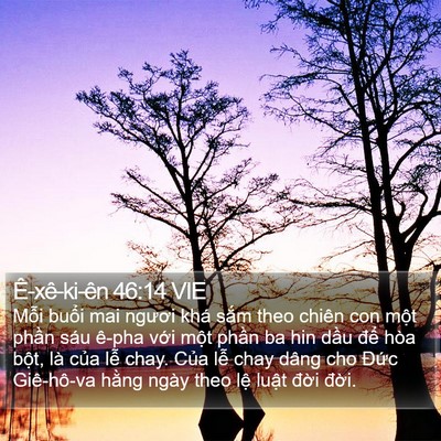 Ê-xê-ki-ên 46:14 VIE Bible Verse Image