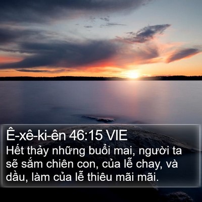Ê-xê-ki-ên 46:15 VIE Bible Verse Image
