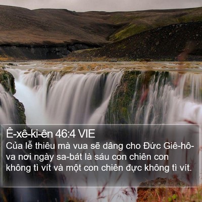 Ê-xê-ki-ên 46:4 VIE Bible Verse Image