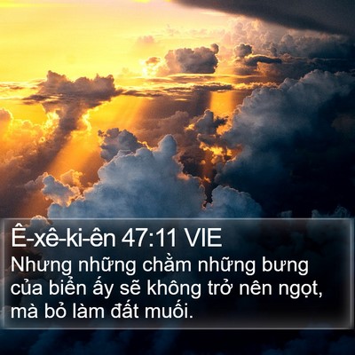 Ê-xê-ki-ên 47:11 VIE Bible Verse Image