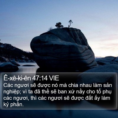 Ê-xê-ki-ên 47:14 VIE Bible Verse Image