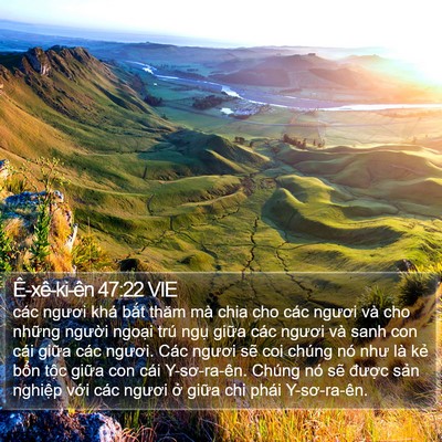Ê-xê-ki-ên 47:22 VIE Bible Verse Image