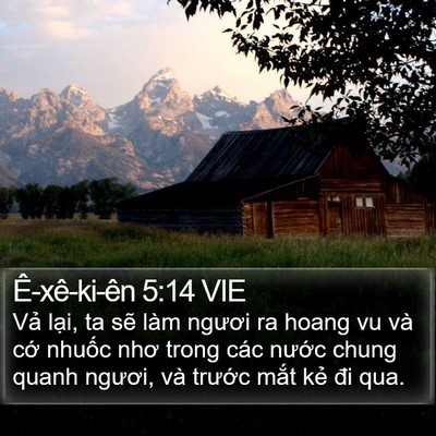 Ê-xê-ki-ên 5:14 VIE Bible Verse Image