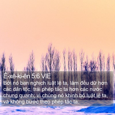Ê-xê-ki-ên 5:6 VIE Bible Verse Image
