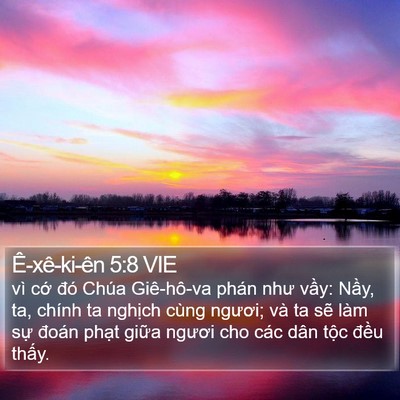 Ê-xê-ki-ên 5:8 VIE Bible Verse Image