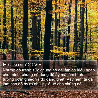 Ê-xê-ki-ên 7:20 VIE Bible Verse Image
