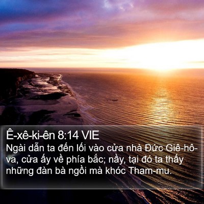 Ê-xê-ki-ên 8:14 VIE Bible Verse Image