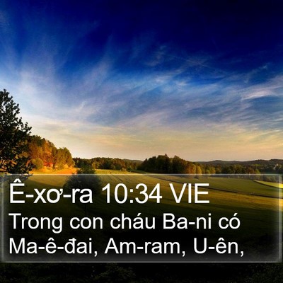 Ê-xơ-ra 10:34 VIE Bible Verse Image