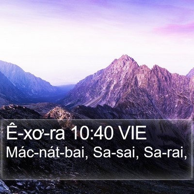 Ê-xơ-ra 10:40 VIE Bible Verse Image