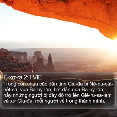 Ê-xơ-ra 2:1 VIE Bible Verse Image
